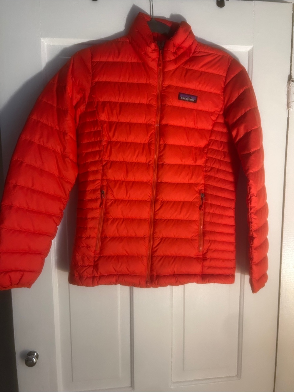 Patagonia Orange Packable Down Jacket